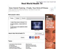 Tablet Screenshot of nextworldhealthtv.com